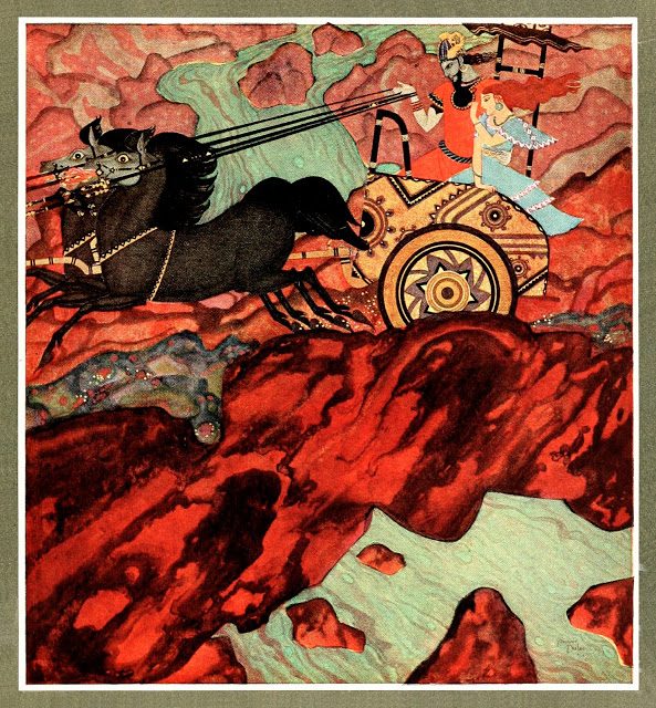 Edmund Dulac - Tanglewood Tales 2 Hades in Persefona