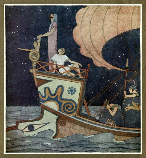 Edmund Dulac - Tanglewood Tales 4 Jason in Argonavti