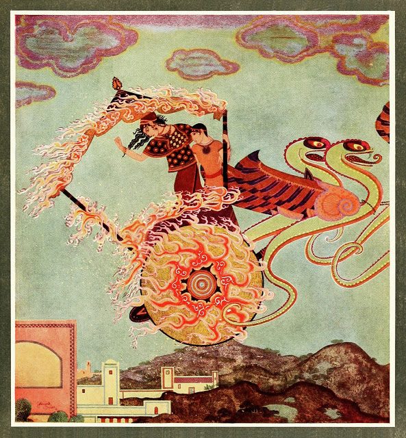 Edmund Dulac - Tanglewood Tales 5 Jason in Medeja
