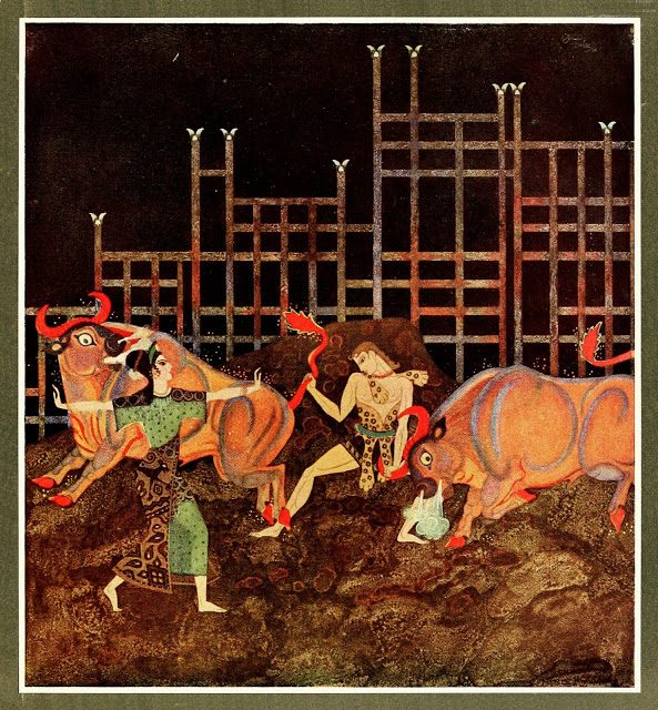 Edmund Dulac - Tanglewood Tales 6 Jason in zlato runo