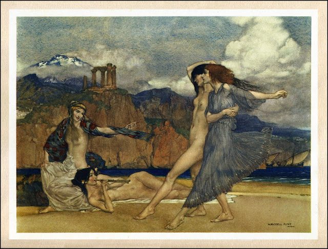 Grška mitologija 2 - ilustriral William Russell Flint 4 Had ugrabi Perzefono
