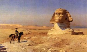 Napoleon v Egiptu 1 sfinga napoleon